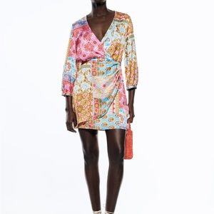 Zara Patchwork Print Dress